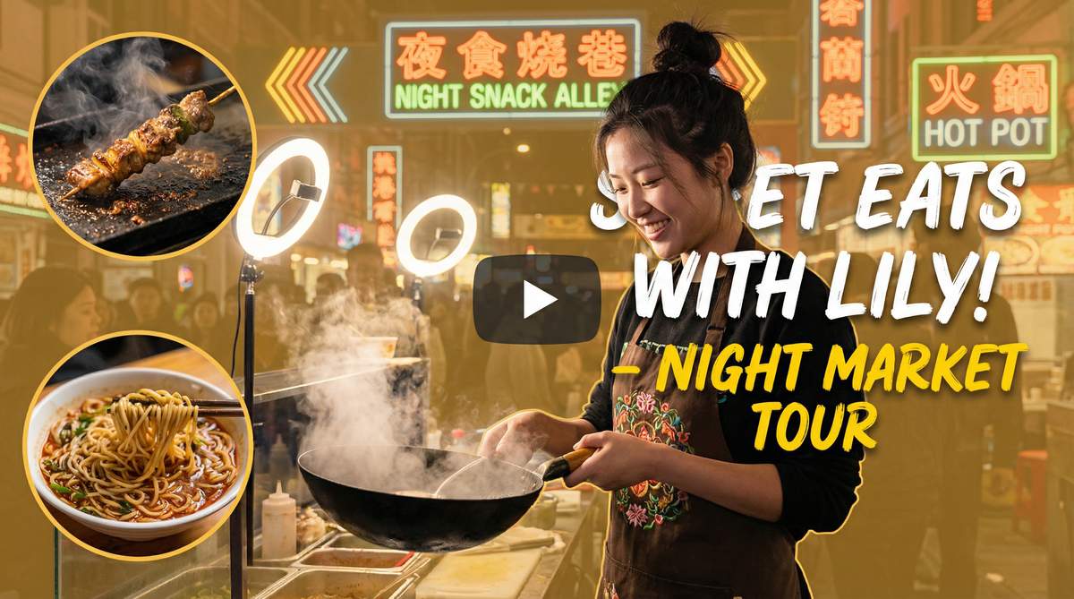 小蓝视频夜市美食视频